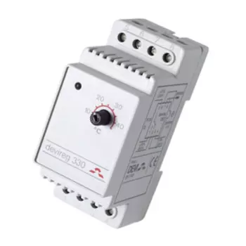 Терморегулятор DEVIreg™ D-330 (+5°C-+45°C) на шину DIN, с датчиком на проводе, 16А DEVI 140F1072
