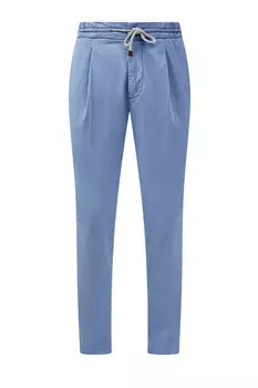 Брюки из хлопкового габардина в стиле casual
