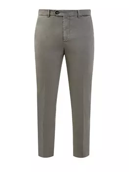 Брюки в стиле casual из хлопкового габардина American Pima