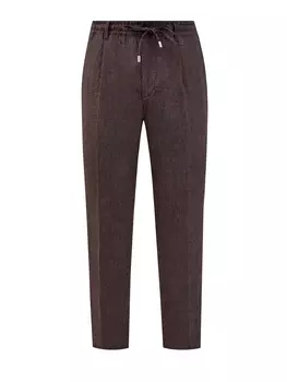 Брюки в стиле sprezzatura из легкой льняной ткани