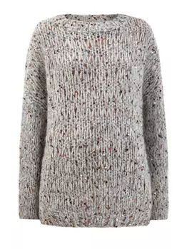 Джемпер Dazzling Tweed ручной работы из мохера и хлопка