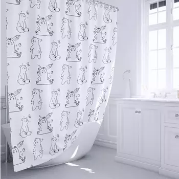 Штора для ванной Fixsen Teddy Wash FX-1505 180x200
