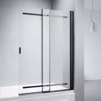 Шторка на ванну Veconi Palau PL-88B 90x140, черный