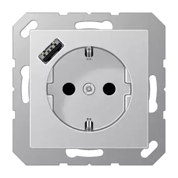Розетка 2K+З USB Typ A Jung A1520-18AAL