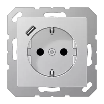 Розетка 2K+З USB Typ C Jung A1520-18CAL