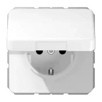 Розетка штепсельная Schuko Jung CD1520BFKLWW