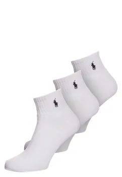 Носки НАБОР ЧЕТВЕРТЬ 3 Polo Ralph Lauren, белые