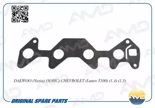прокладка коллектора впускного!\ Daewoo Nexia 1.5 SOHC 94>/Lanos 1.5 SOHC 96>