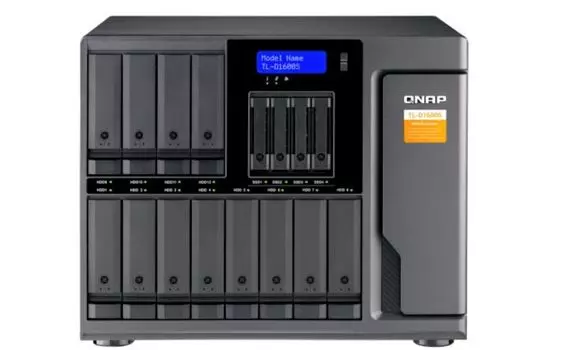 Модуль расширения QNAP TL-D1600S SATA 12 отсеков 3,5"/2,5", 4 отсека 2,5", 4 порта SFF-8088, настольное исполнение. Для NAS и PC.