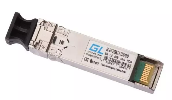 Модуль SFP28 GIGALINK GL-OT-SS14LC2-1310-1310 25 Гбит/с, Duplex, 2 ОВ, SM, 2xLC, Tx:1310/Rx:1310 нм, DDM, 14 дБ (до 40 км)