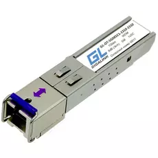 Модуль SFP GIGALINK GL-OT-SG08SC1-1310-1550-D WDM, 1Гбит/c, одно волокно SM, SC, Tx:1310/Rx:1550 нм, DDM, 8 дБ (до 3 км)