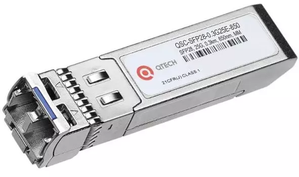 Модуль QTECH QSC-SFP28-0.3G25E-850 оптический SFP28, 25G, 300м, 850нм, LC