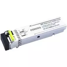 Модуль SFP OSNOVO SFP-S1LC13-G-1550-1310 до 1.25 Гбит/c, LC/13дБ/расстояние передачи до 20км/Tx 1550/Rx 1310/поддержка DDM