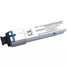 Модуль SFP OSNOVO SFP-S1SC12-G-1310-1550-I до 1.25 Гбит/c, SC/12дБ/расстояние передачи до 3км/Tx 1310/Rx 1550/поддержка DDM
