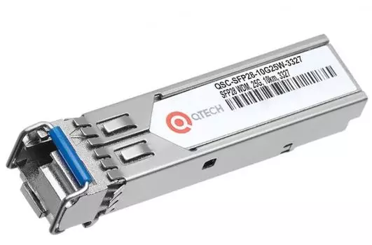 Модуль QTECH QSC-SFP28-10G25W-3327 оптический WDM SFP28, 25G, 10км, 1330нм1270нм, LC