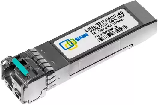 Модуль SFP+ SNR SNR-SFP+W37-40 WDM, дальность до 40км (16dB), 1330нм