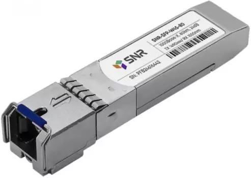Модуль SFP SNR SNR-SFP-W45-80 WDM, дальность до 80км (24dB), 1490/1550нм