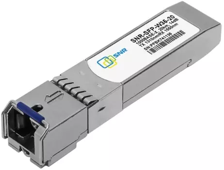 Модуль SFP SNR SNR-SFP-W53-20-LC WDM, дальность до 20км LC (14dB), 1550нм