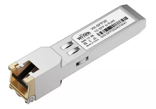 Модуль SFP Wi-Tek WI-SFP30-I промышленный с интерфейсом RJ45, до 100м