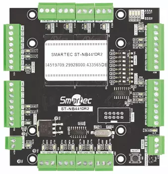 Модуль Smartec ST-NB441DR2 Дверной/Охранный на 4 двери (4 считывателя) или 8 охранных зон, без бокса для работы с контроллером ST-NC441R2, RS-485, 9-1