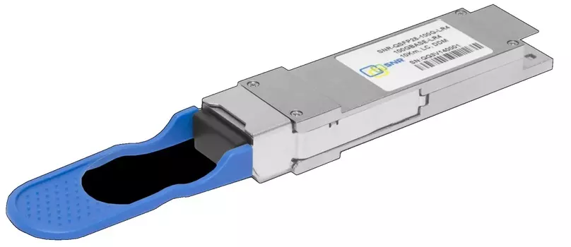 Модуль QSFP28 SNR SNR-QSFP28-W73-10 100GBASE, BiDi, 1270нм, разъем LC дальность до 10км