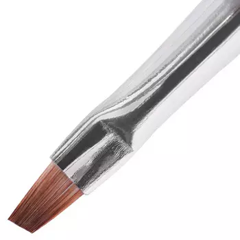 IRISK PROFESSIONAL Кисть скошенная для геля, искусственный ворс, в тубе № 1