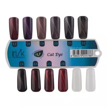 IRISK PROFESSIONAL Палитра цветов гель-лака прямоугольная М155-30 / IRISK NEW CAT EYE (17-26 номер)