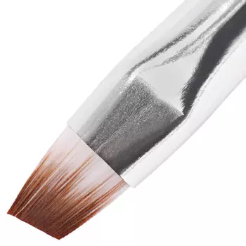 IRISK PROFESSIONAL Кисть скошенная для геля, искусственный ворс, в тубе № 4