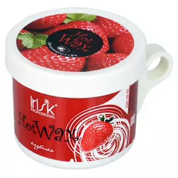 IRISK PROFESSIONAL Воск горячий в баночке для разогрева в СВЧ, клубника 100 г