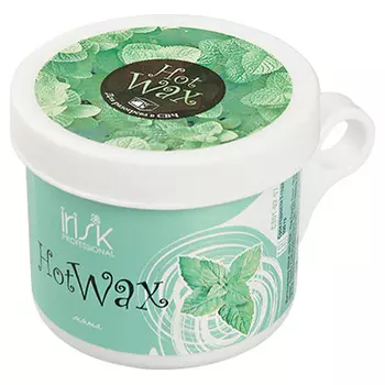IRISK PROFESSIONAL Воск горячий в баночке для разогрева в СВЧ, мята 100 г