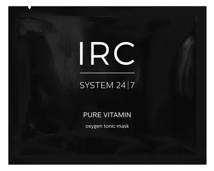 IRUSHKA RUS COSMETICS Маска альгинатная насыщающая кислородом и витаминами Чистый витамин / PURE VITAMIN oxygen tonic mask 25 мл