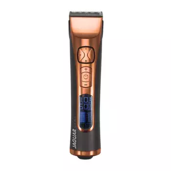 JAGUAR Машинка для стрижки Jaguar J-Cut 60 Li Copper, аккумуляторно-сетевая, нож 45 мм, 1.0 мм, 4 насадки