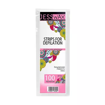 JESSNAIL Полоски для депиляции 7,5*20см / JessWax 100 шт