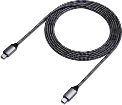Кабель Satechi USB-C/USB-C для зарядки мощностью до 100Вт (2 м), «серый космос»