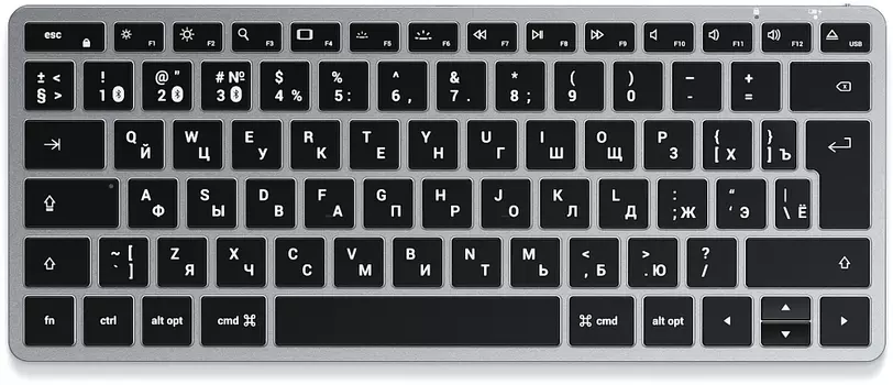 Клавиатура Satechi Slim X1, USB-C, серый космос