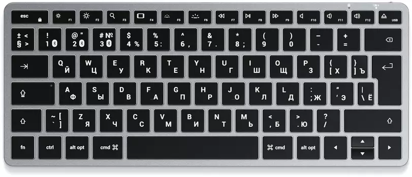 Клавиатура Satechi Slim X1, USB-C, серый космос