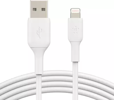 Кабель Belkin USB-A - Lightning, 1.2 м, белый