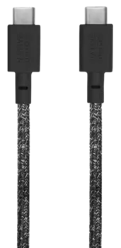 Кабель Native Union Belt Cable USB-С - USB-С, 1,2м, кевлар, серый космос