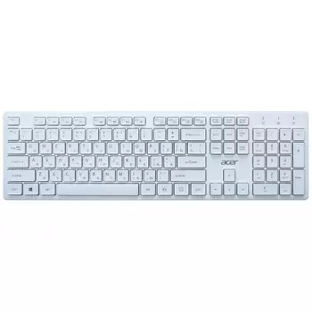 Клавиатура Acer OKW123 белый USB (ZL.KBDEE.00D)