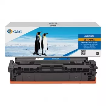Картридж G&G, аналог HP CF540X/203X черный 3.2k с чипом (для прошивок до 21.10.22)