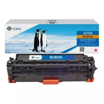 Картридж G&G HP CE413A красный 2.6k с чипом