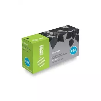 Картридж лазерный Cactus CS-Q5949AS черный (2500стр.) для HP LJ 1160/1320/3390/3392