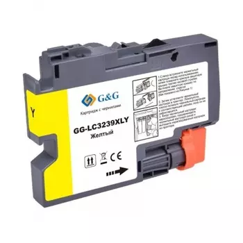 Картридж струйный G&G GG-LC3239XLY желтый (52мл) для Brother HL-J6000DW/J6100DW