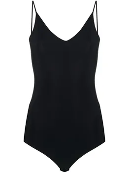 Боди с V-образным вырезом JIL SANDER, черный