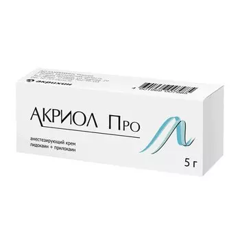 Акриол Про 2,5%+2,5% крем для местного и наружного применения 5 г
