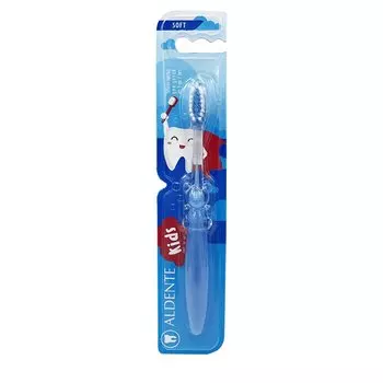Aldente Kids Зубная щетка для детей 3-7 лет Мягкая щетина Голубой