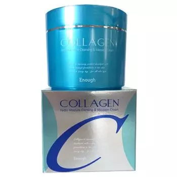 Крем массажный увлажняющий, Enough Collagen Hydro Moisture Cleansing and Massage Cream 300мл