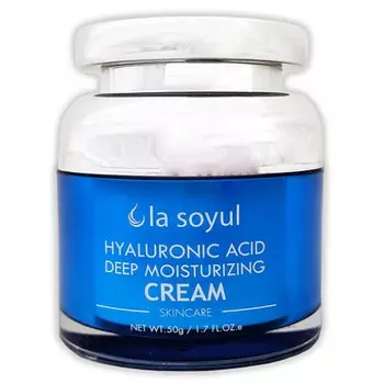 Крем с гиалуроновой кислотой для увлажнения - La Soyul Hyaluronic acid deep moisturizing cream, 50гр