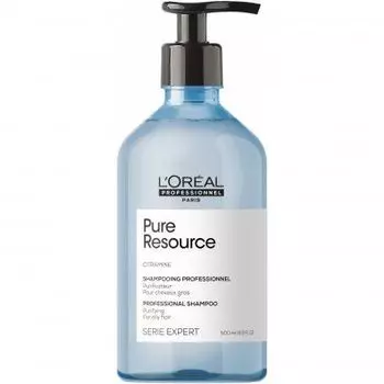 L'Oreal Professionnel Pure Resource - Шампунь глубоко очищающий для волос склонных к жирности 500 мл