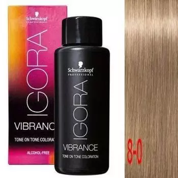 Краска IGORA VIBRANCE Tone ON Tone 8-0 Светлый русый натуральный 60мл
